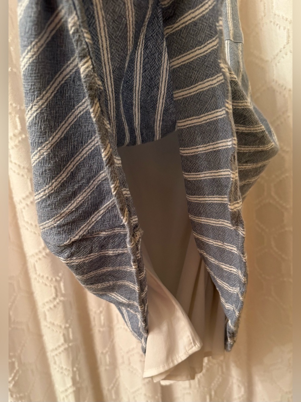 Hollister Blue and White Striped Button-Front Sundress - Picture 9 of 11